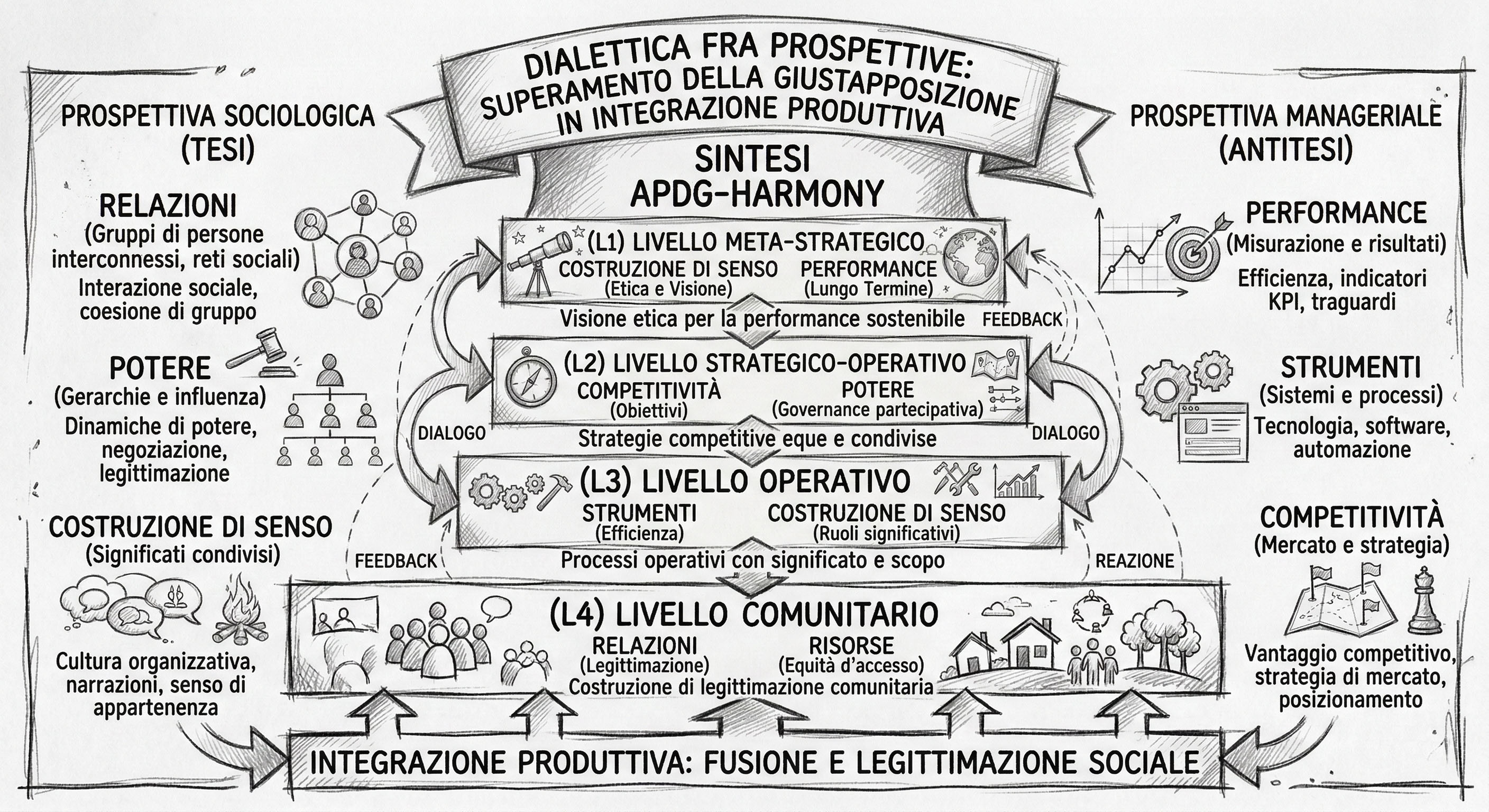 Dialettica fra prospettive: sintesi APDG-HARMONY